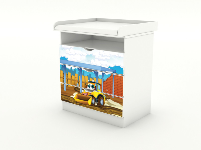 Becks komoda s odnímateľným prebaľovacím pultom Digger